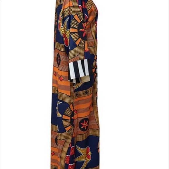 Tribal Orange Long Line Maxi Jacket - Picture 4 of 6